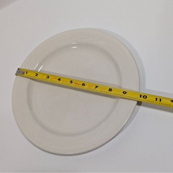 Syracuse China Cascade Flint Plate 9.75" White Glossy Vintage Dinnerware - Picture 6 of 9